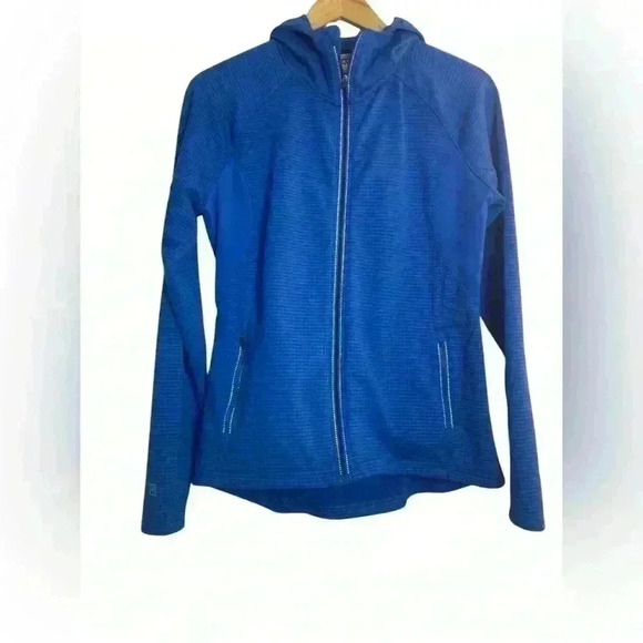 Avalanche Women’s Full Zip Waffle Fleece Jacket Back Pouch Size Large Thermal - Picture 1 of 9